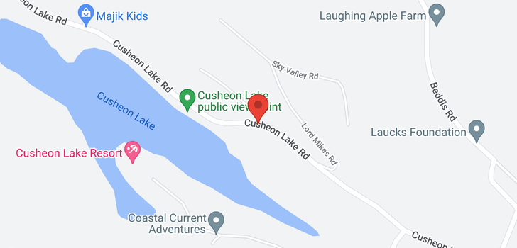 map of 321 Cusheon Lake Rd